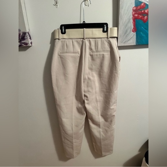 Zara high waisted belted pants- Large NWOT - Picture 6 of 10